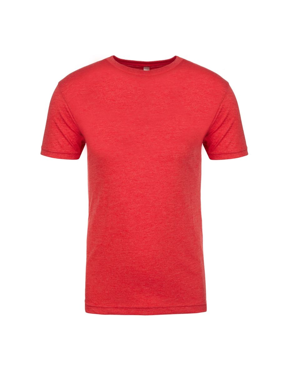Next Level Mens Tri-Blend Crew Neck T-Shirt - Vintage Red