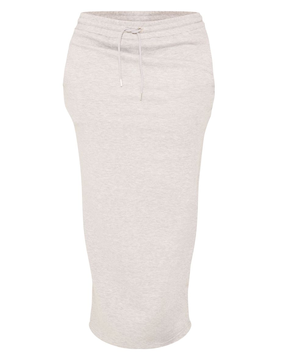 Plus Grey Embroided Maxi Sweat Skirt - 4
