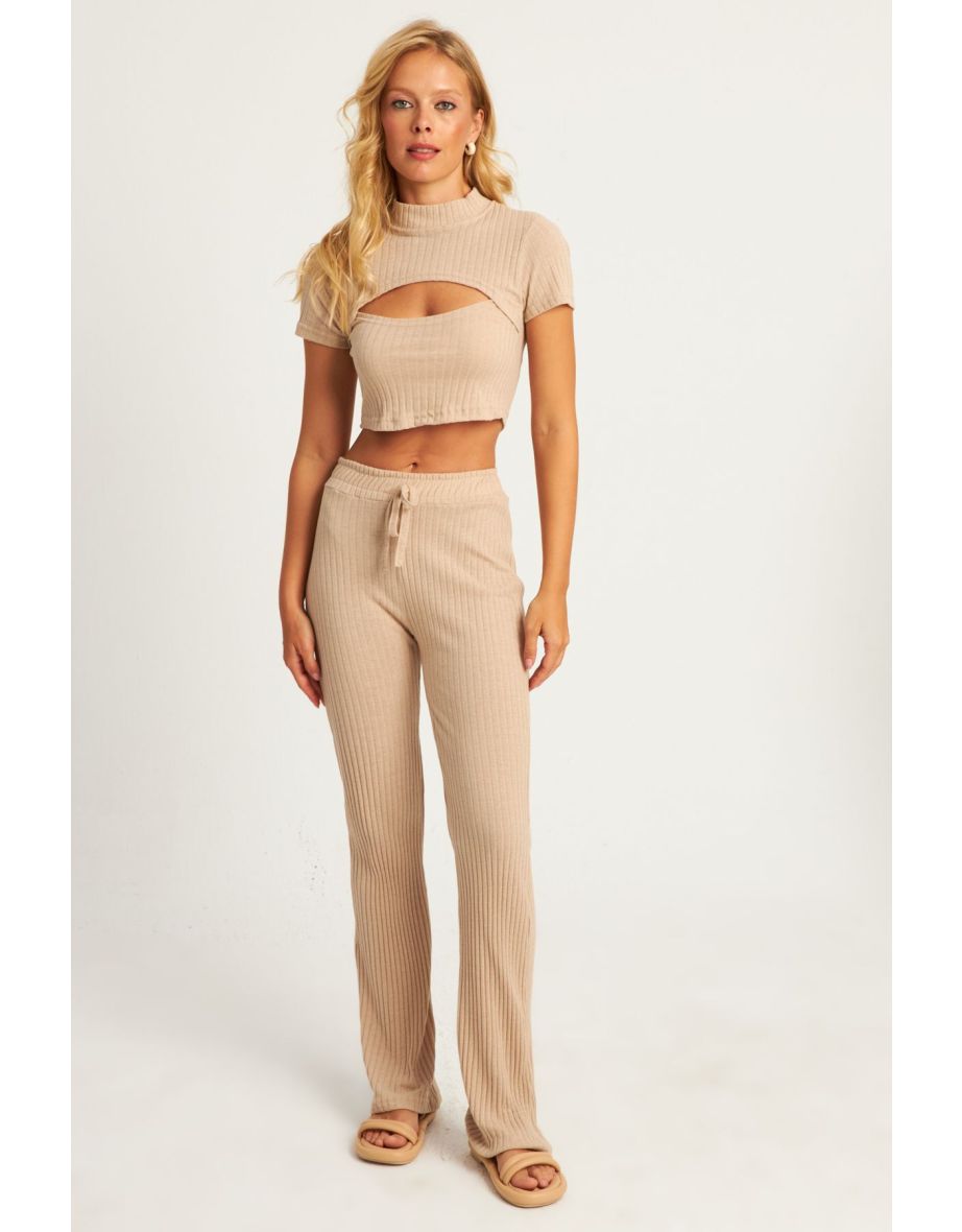 Women's Camel Window Suit