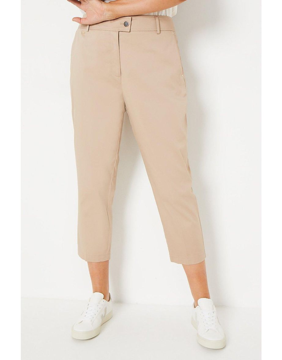 Curve Stretch Crop Trousers - 3