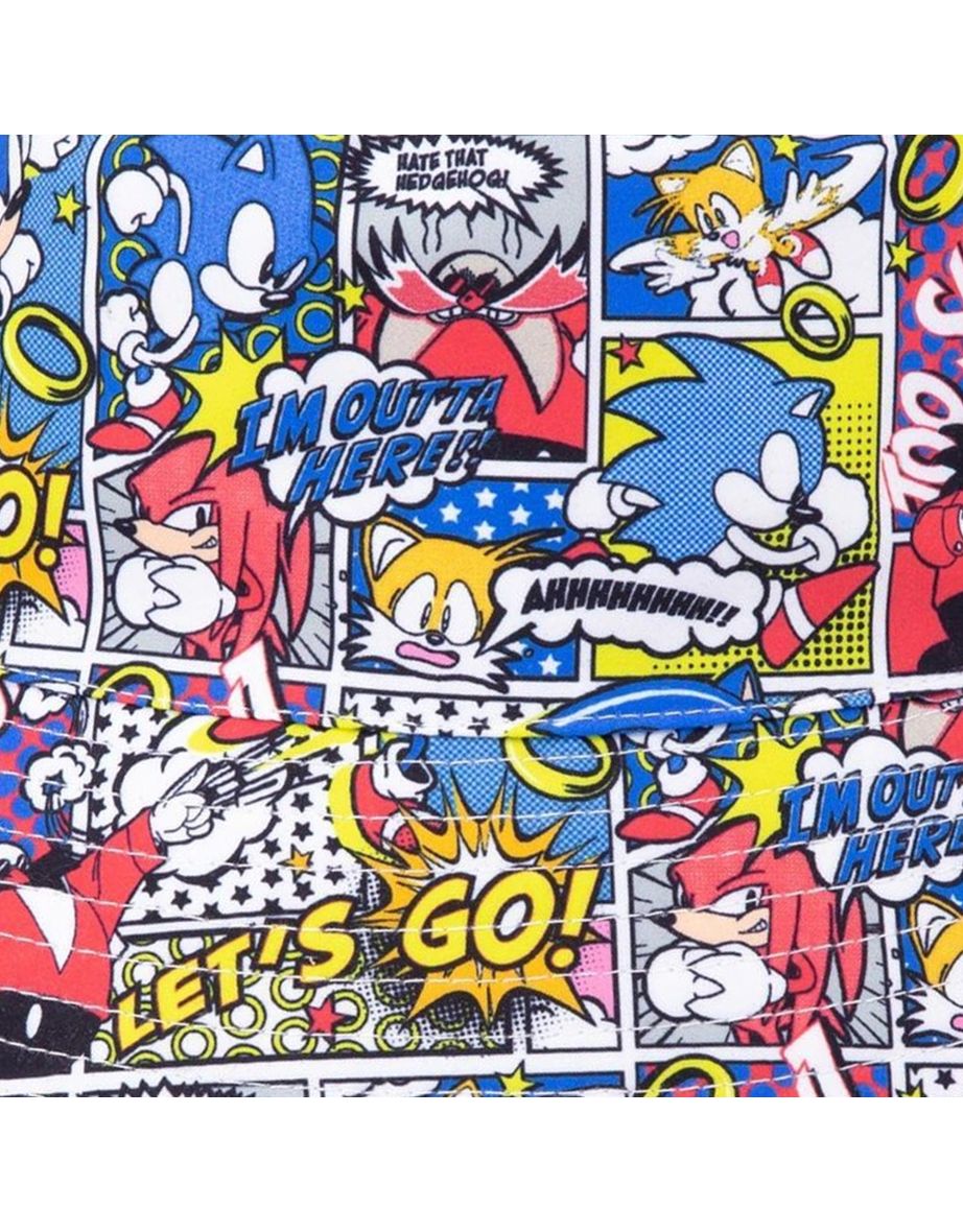 Sonic The Hedgehog Childrens/Kids Comic Bucket Hat - Multicoloured - 1
