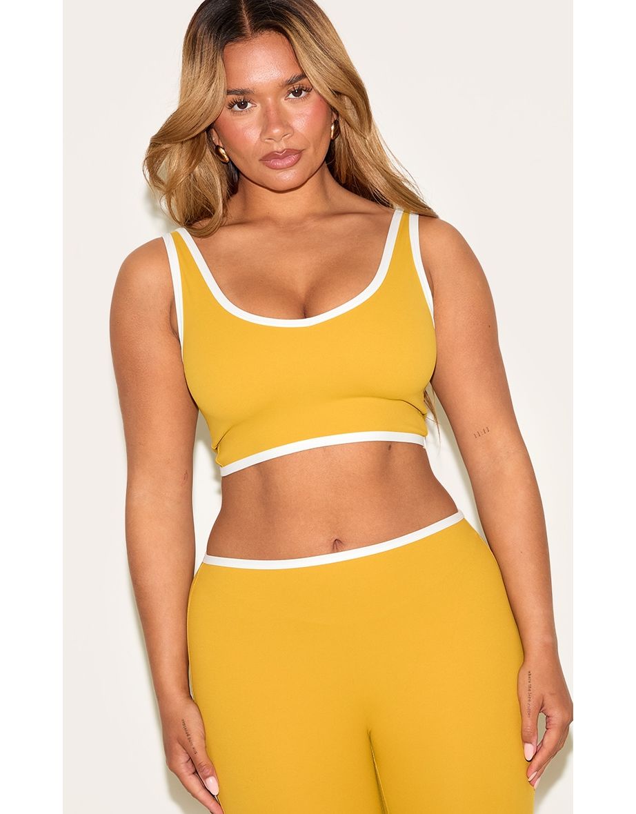 Shape Olive Active Contrast Binding Sports Bra