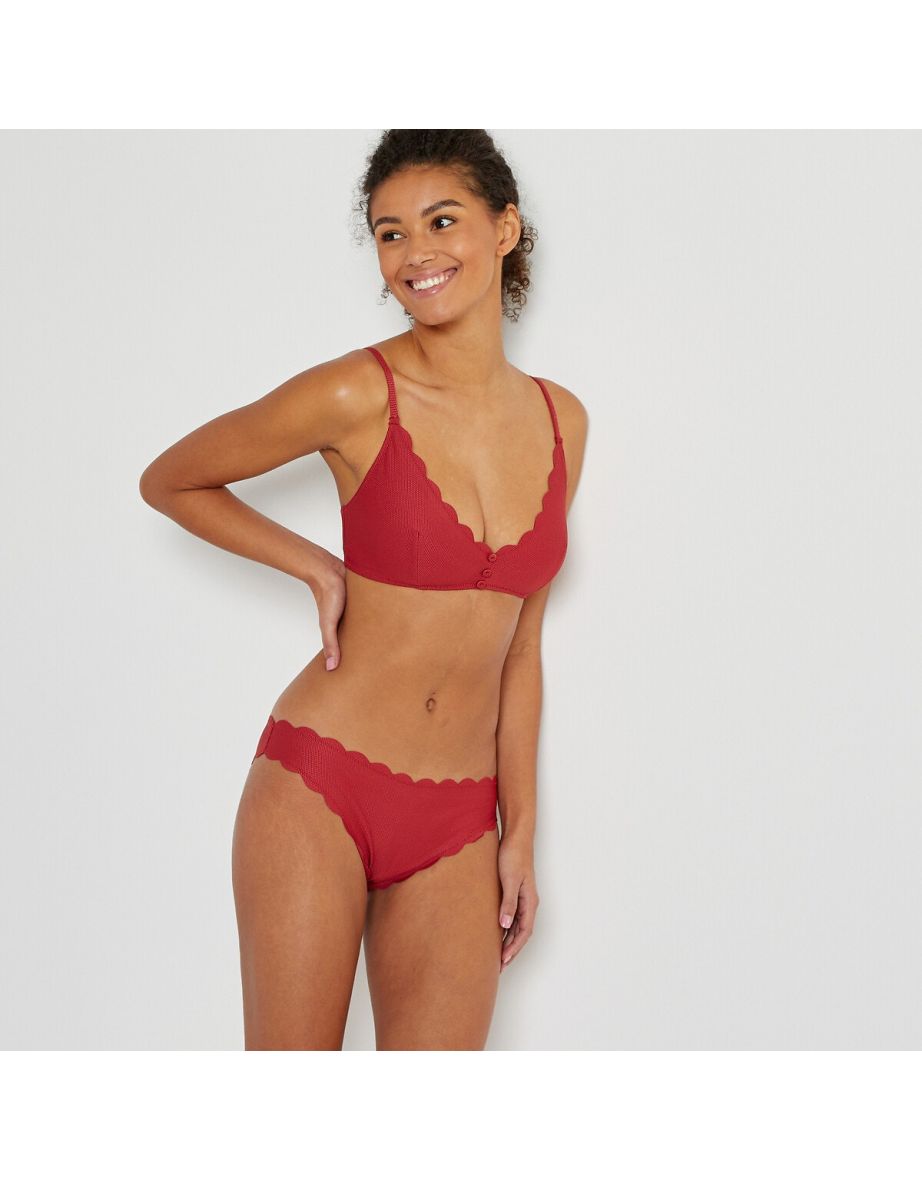 Pique Triangle Bikini Top - 3