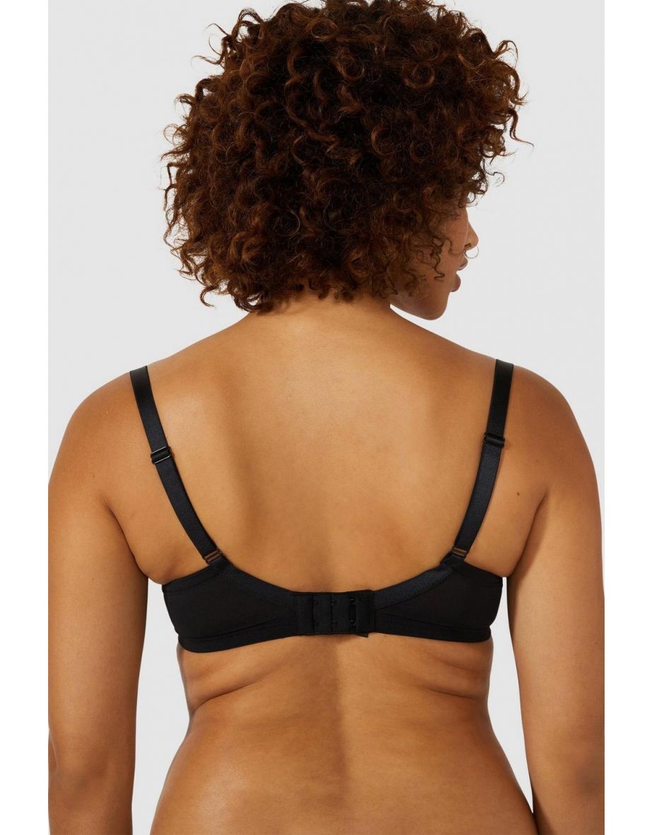 DD+ 2pp Sheer Plunge Bra - black_white - 3