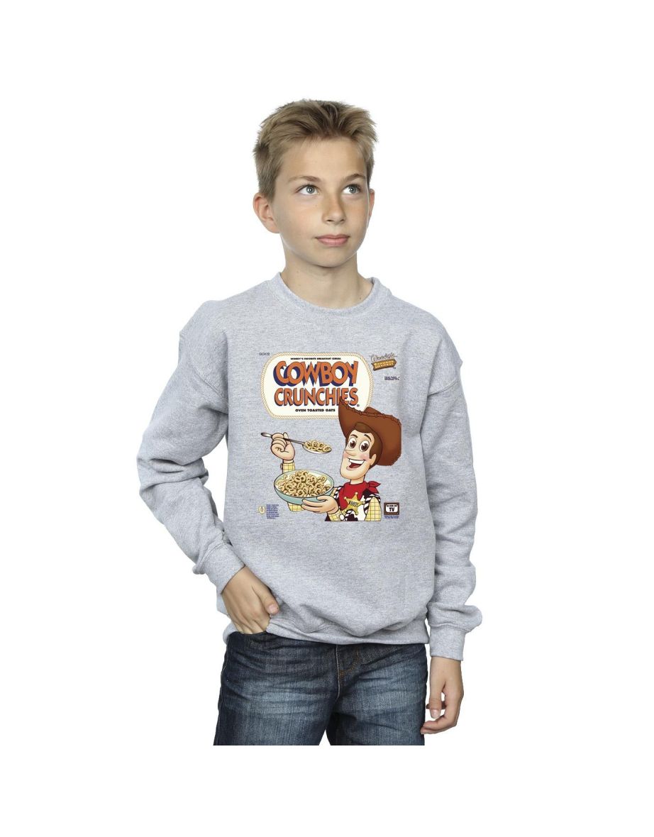 Disney Boys Toy Story Woody Cowboy Crunchies Sweatshirt - Sports Grey