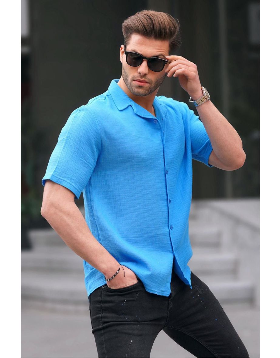 Saxe Men's Short Sleeve Shirt - 1
