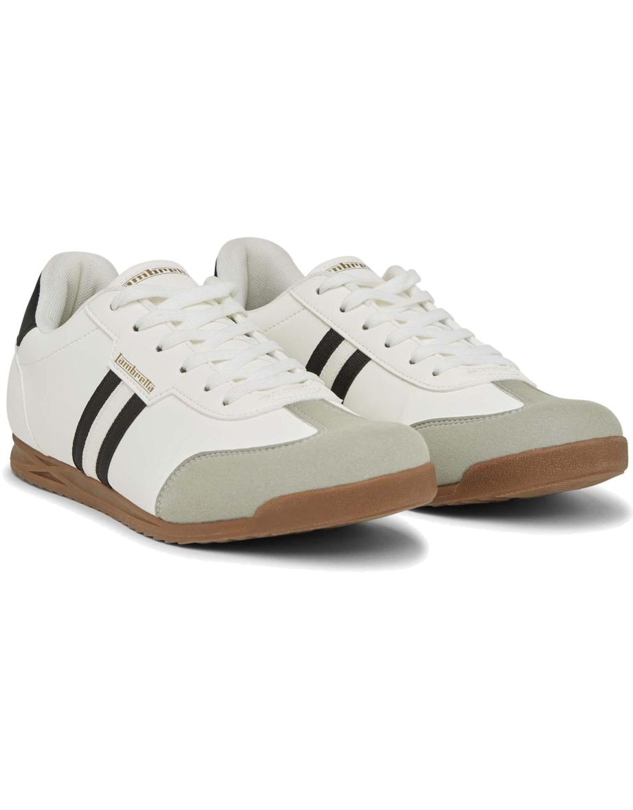 Lambretta Mens Tackle Retro Low Rise Mod Trainers Sneakers Shoes