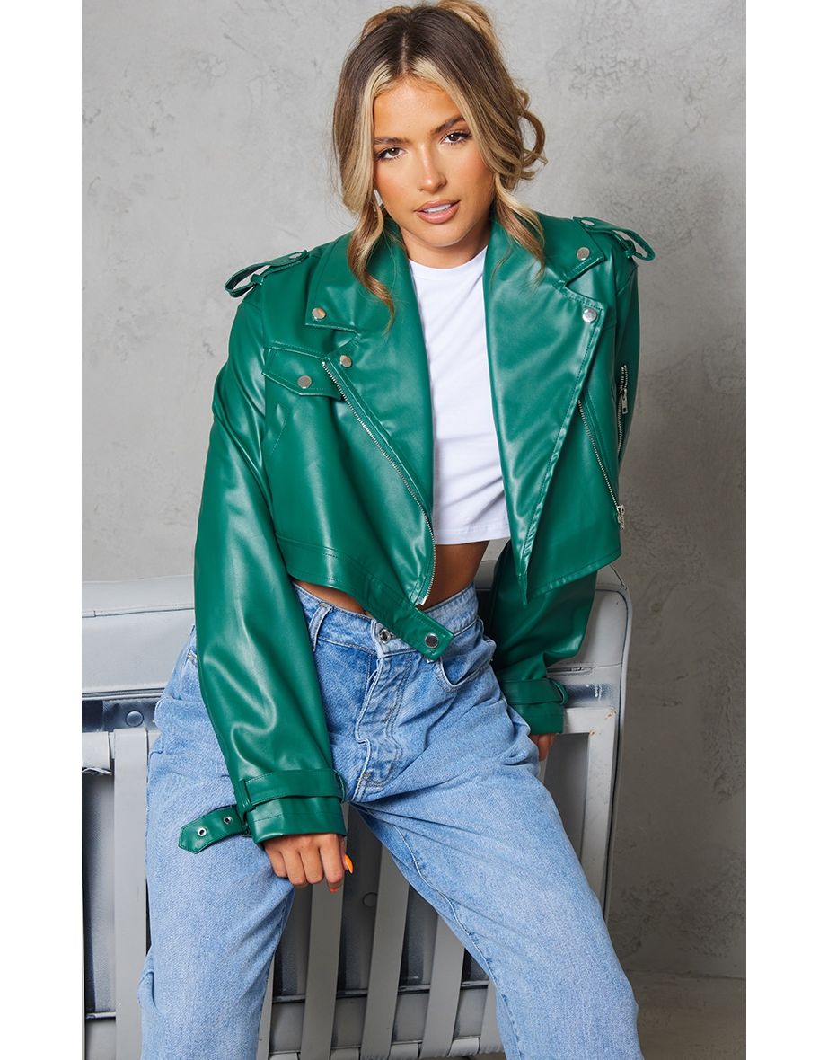Buy Prettylittlething Leather Jacket in Saudi, UAE, Kuwait and