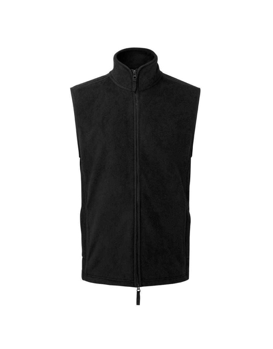 Premier Mens Artisan Fleece Gilet - Black