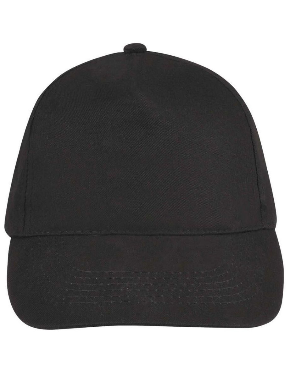 SOLS Unisex Sunny 5 Panel Baseball Cap - Dark Grey - 3