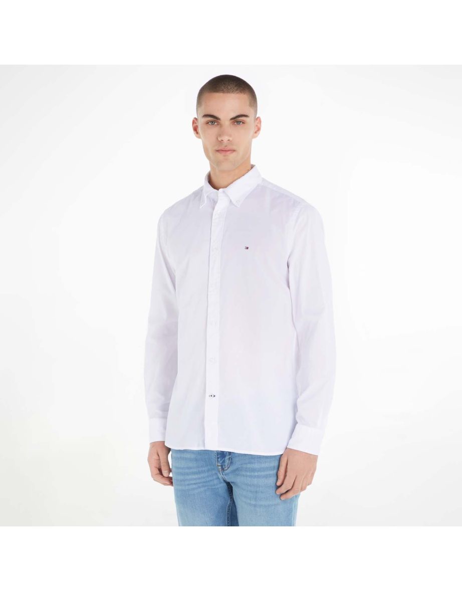 Men's Tommy Hilfiger Core Flex Poplin Shirt in White