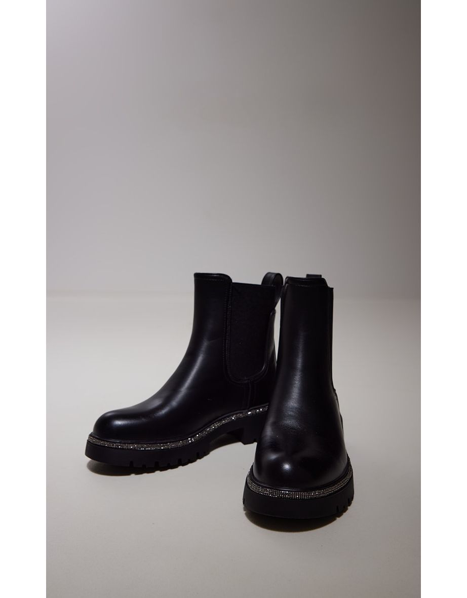 Chelsea boots with diamante hot sale