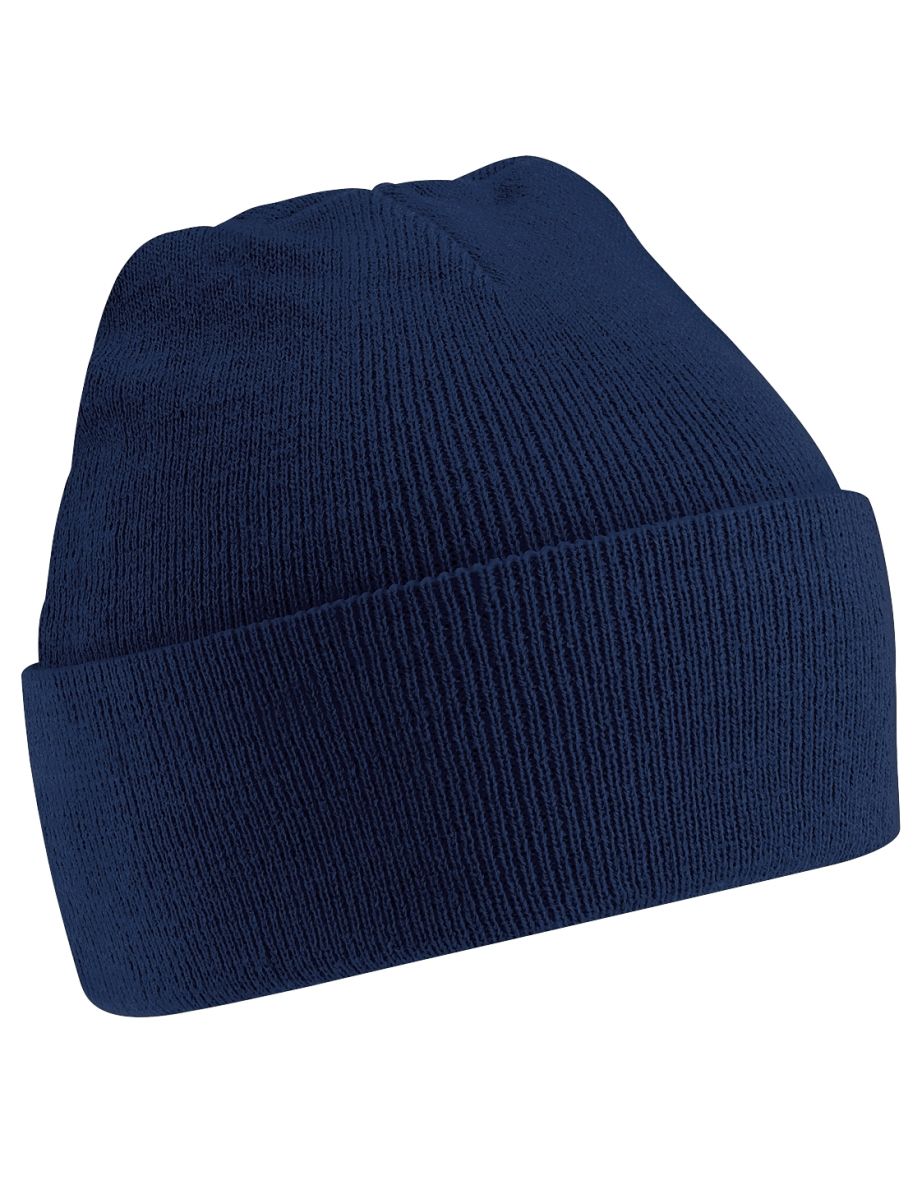Beechfield Soft Feel Knitted Winter Hat - French Navy