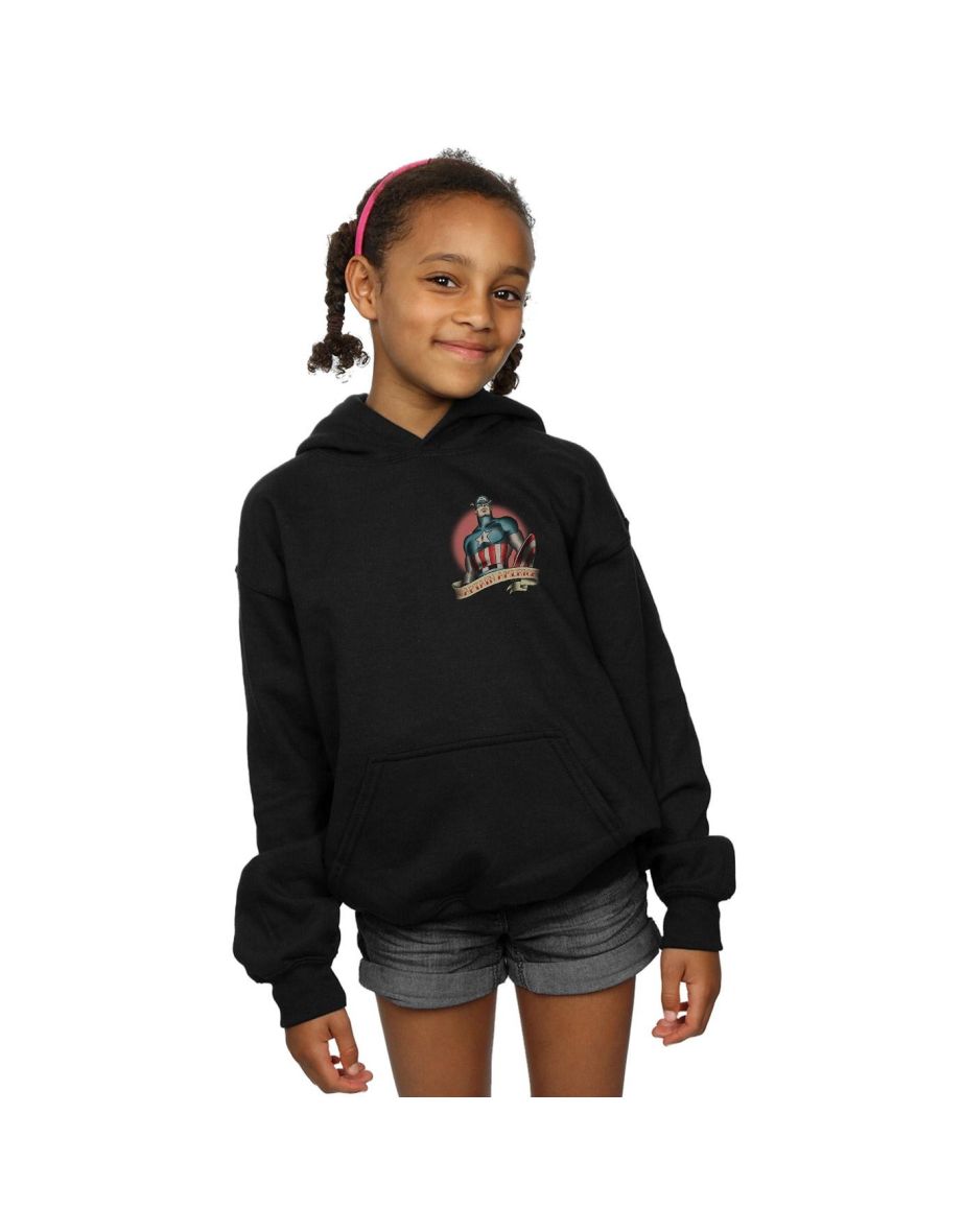 Girls captain marvel on sale hoodie