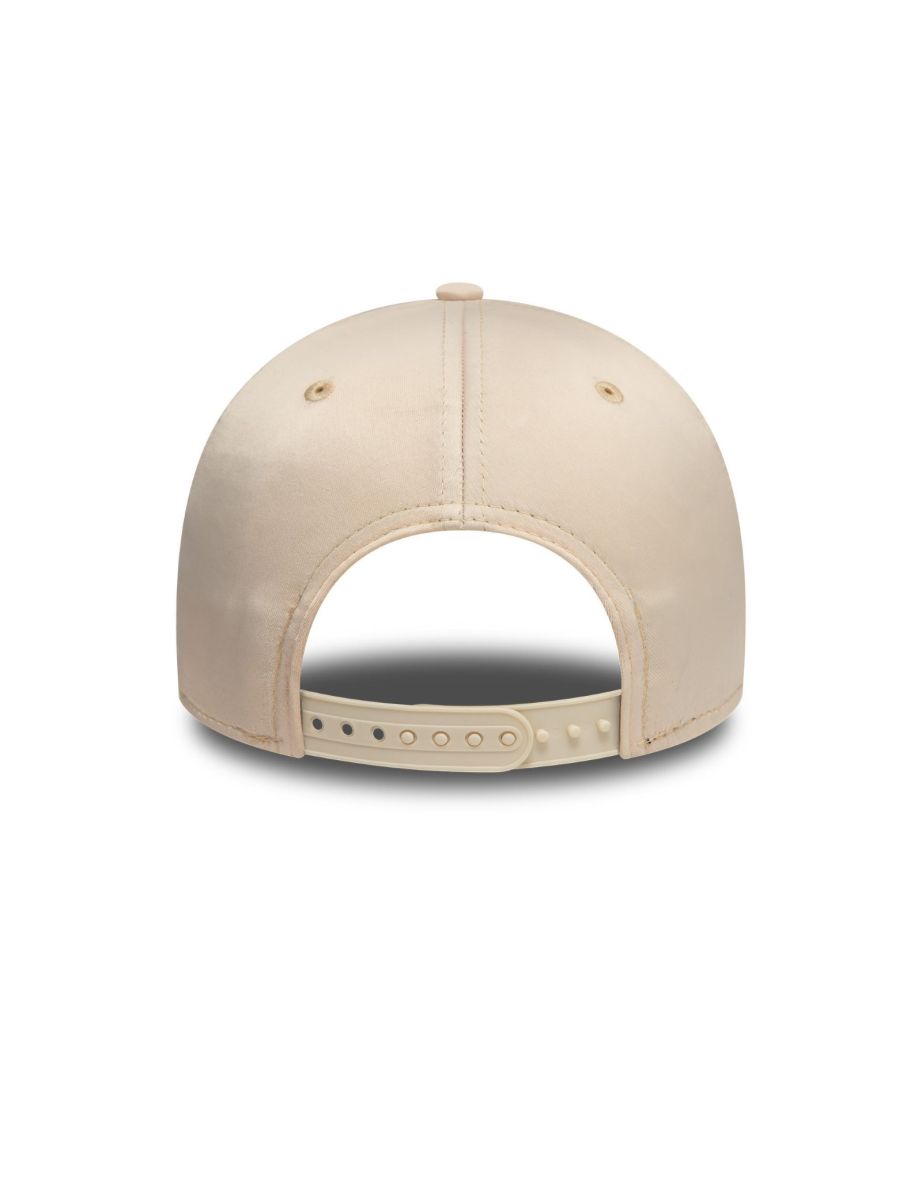 New Era Womens Los Angeles Dodgers 9FORTY Satin Baseball Cap - Light Beige - OSFM - 3