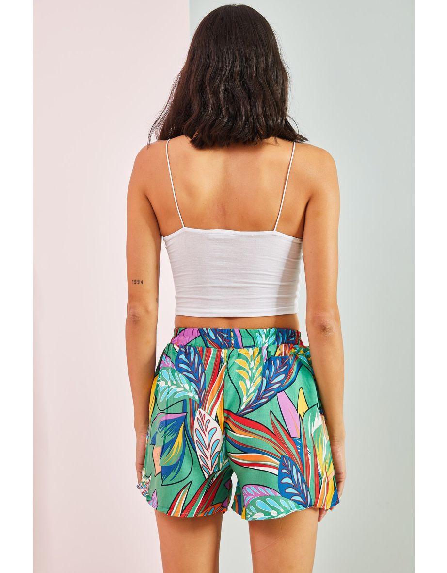 Women's Viscose Shorts with Elastic Waist and Pockets. - 5