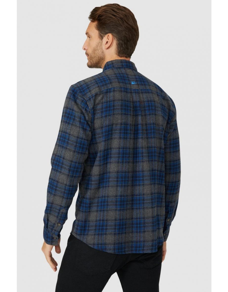 Heavy Check Shirt - dark grey - 3