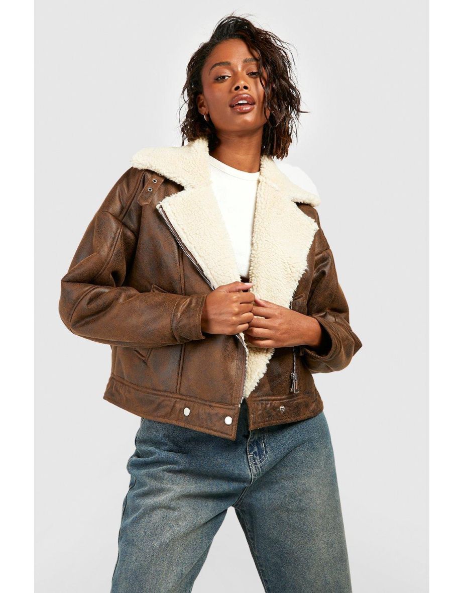 aviator coat tan