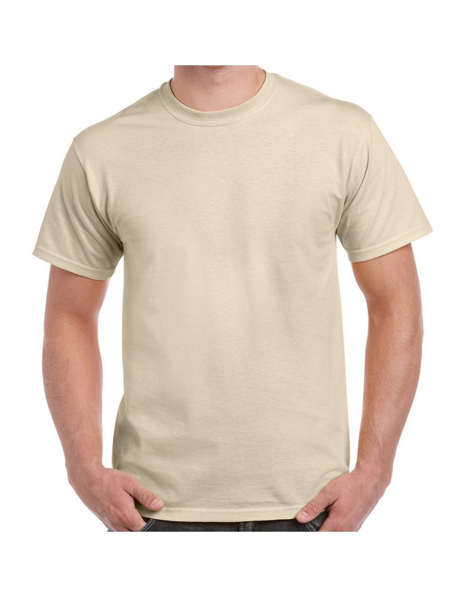 Gildan Mens Heavy Cotton T-Shirt - Sand - 2