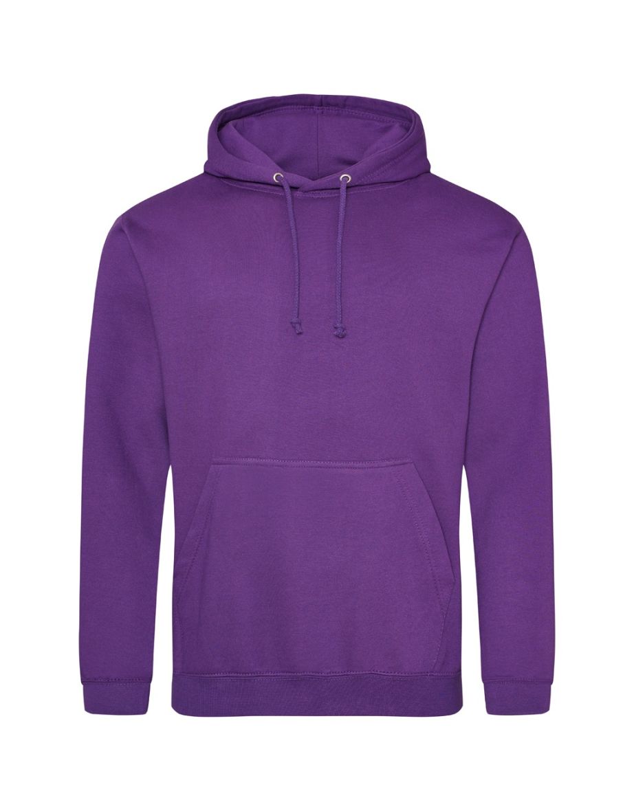 Awdis Unisex Adult College Hoodie - Purple