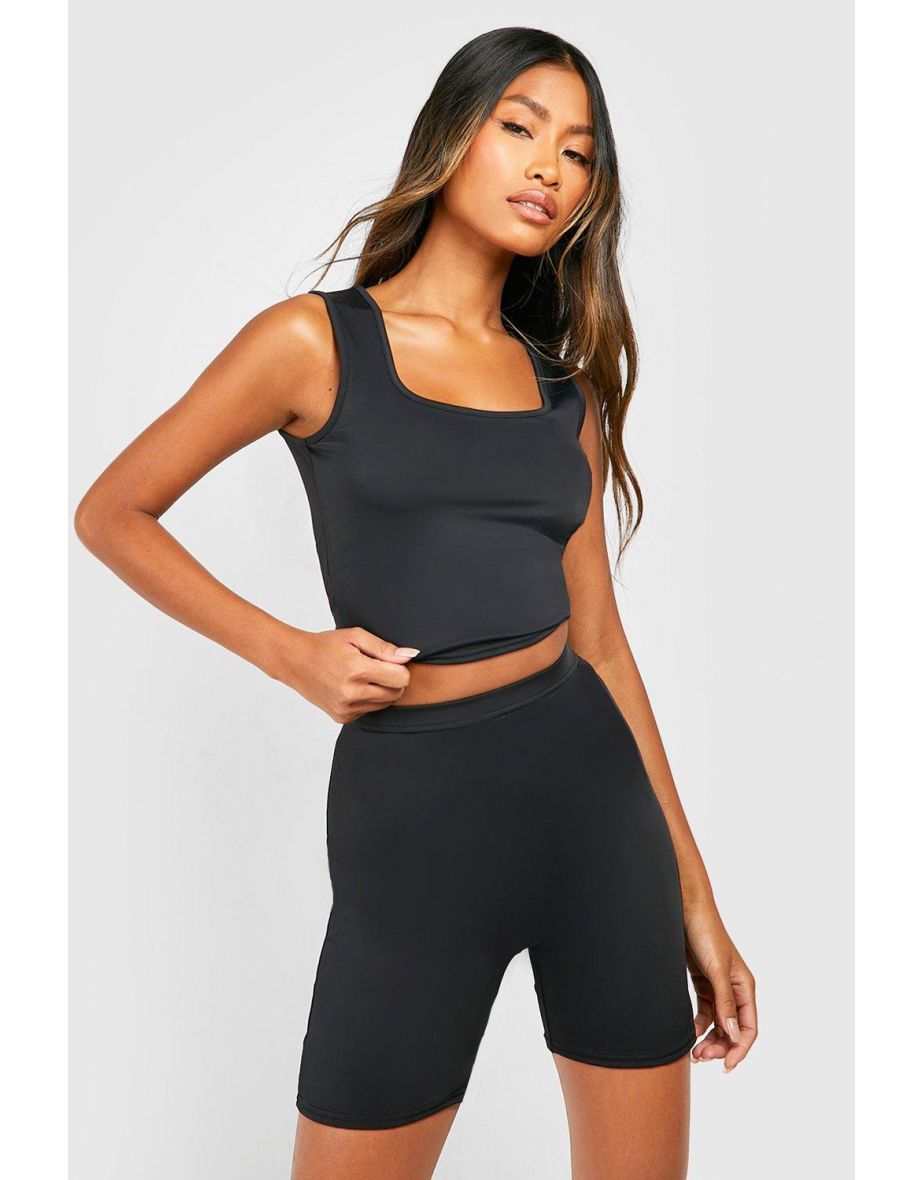 Premium Sculpt High Waisted Shorts - black