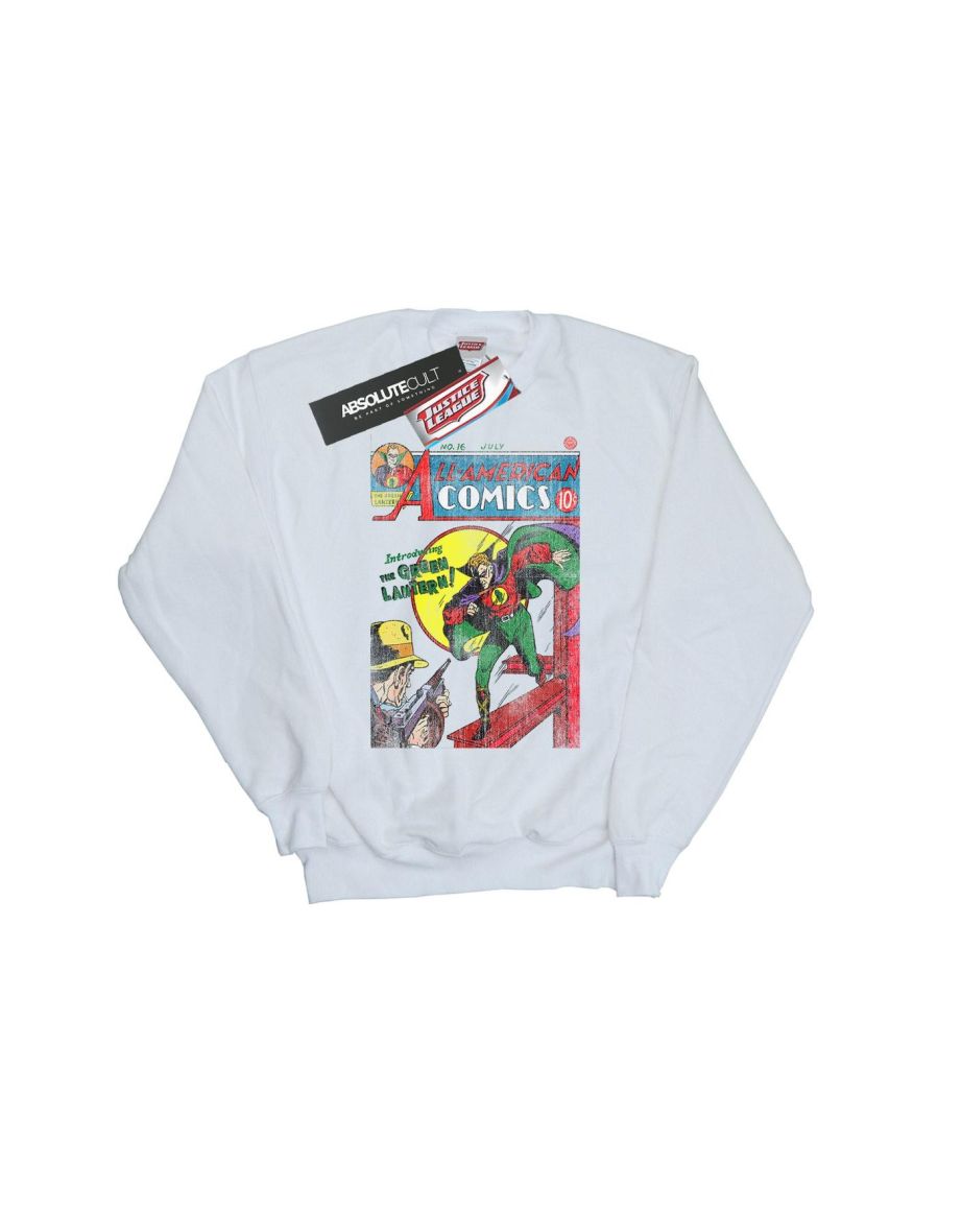 DC Comics Boys Justice League All American Comics Issue 16 Cover Sweatshirt - White