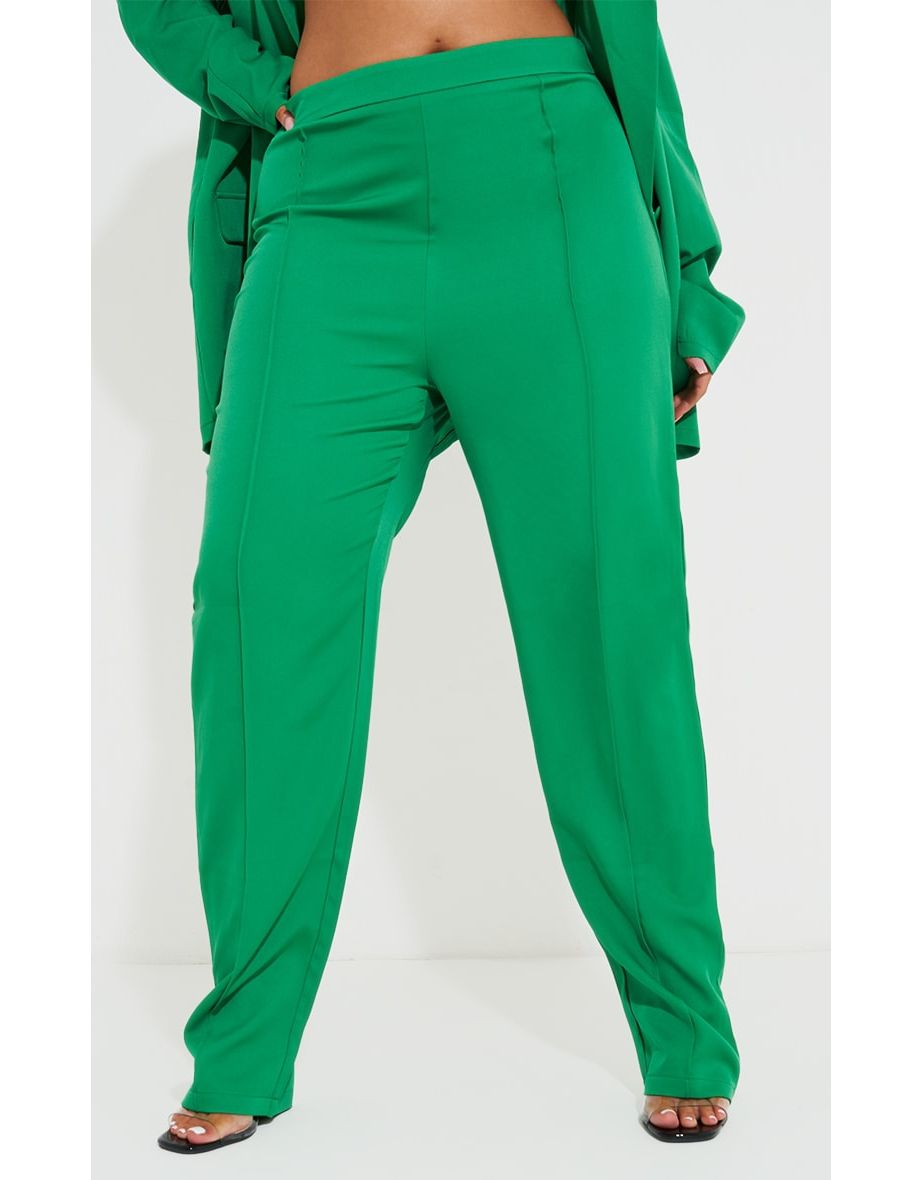 Plus Bright Green Slim Suit Trousers