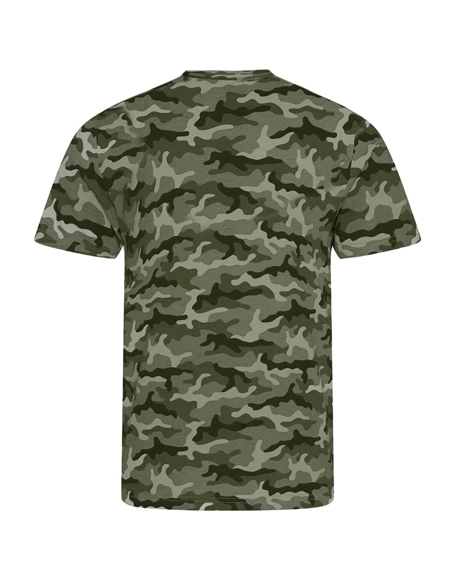 AWDis Mens Camouflage T-Shirt - Green Camo - 1