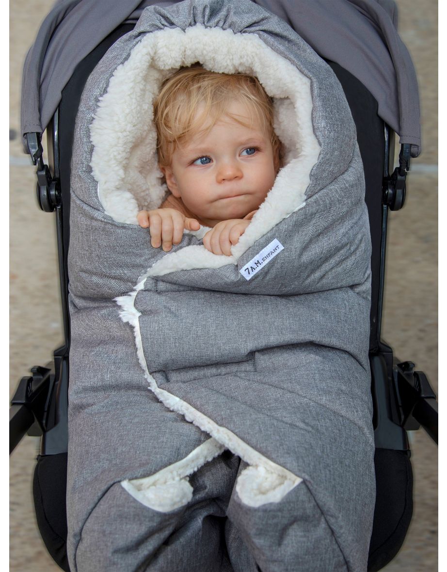 Baby Nido Duvet Wrap in Grey