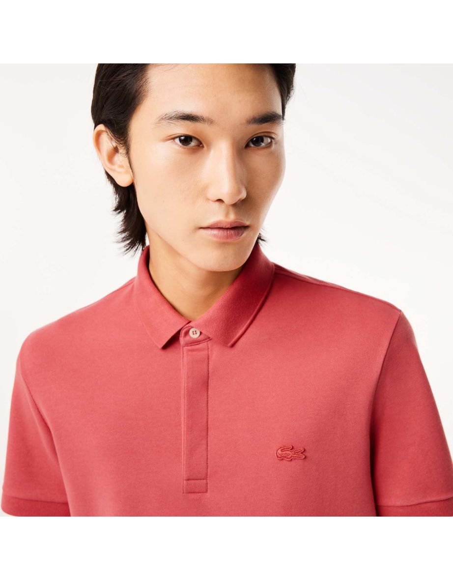 Men's Lacoste Smart Paris Polo Shirt in Red - 5