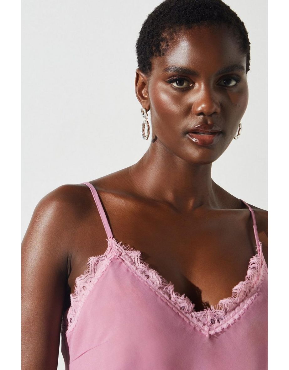 Lace Trim Cami - 3