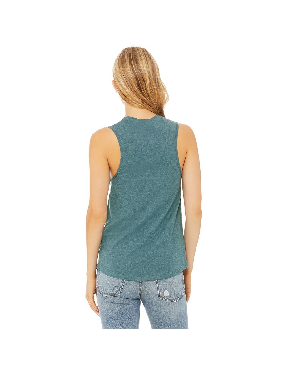 Bella + Canvas Womens/Ladies Jersey Tank Top - Deep Teal Heather - 3