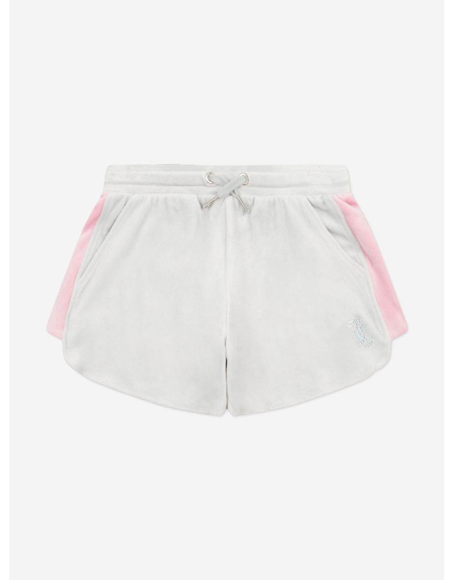 Juicy Couture Girls Velour Strappy Top and Runner Set in Pink - 3