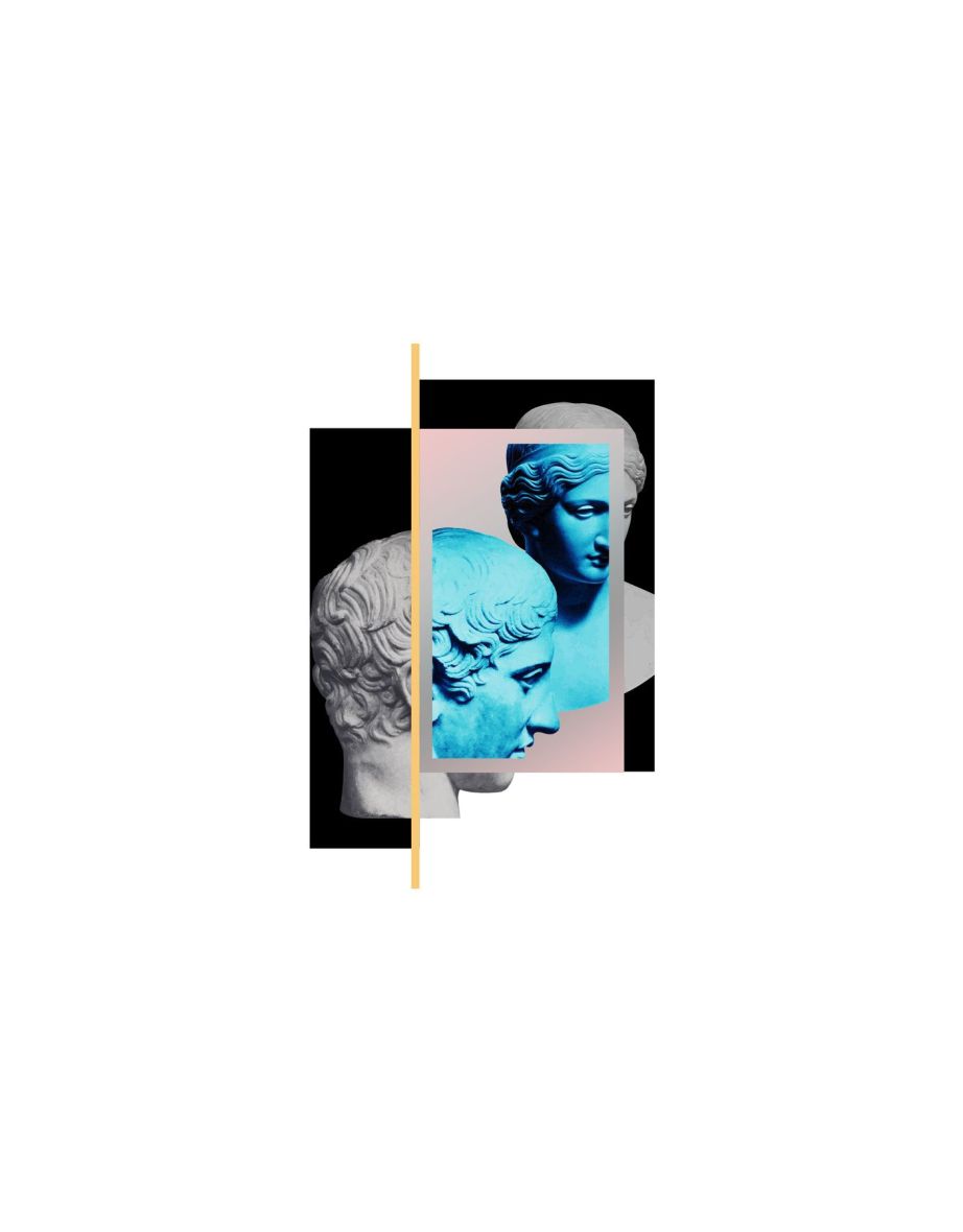 White Sculpture Printed Regular Cut T-shirt - 2