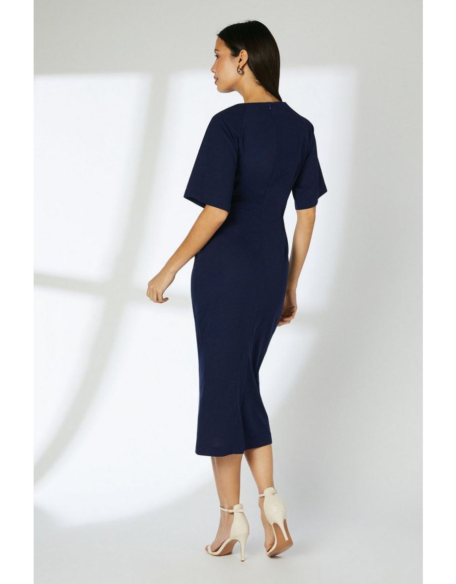 Navy Tie Waist T - Shirt Dress - 3
