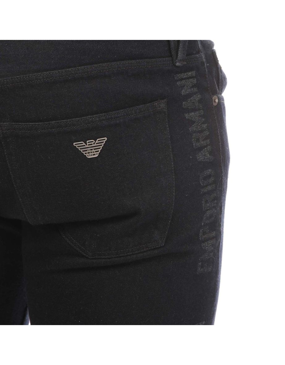 Men's Emporio Armani J75 Slim-Fit Jeans in Blue - 2
