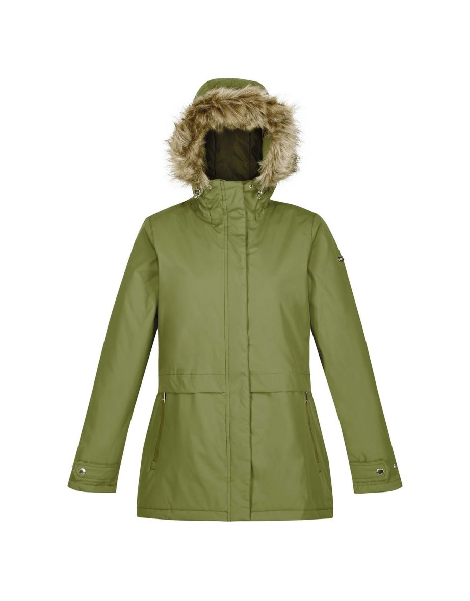 Women's Regatta Myla II Waterproof Insulated Jacket in Green