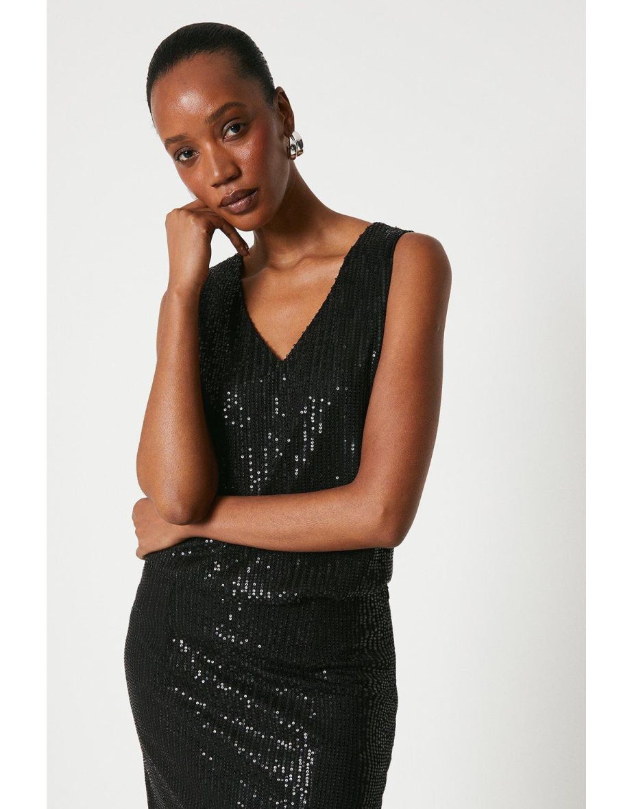 Debenhams sequin top on sale