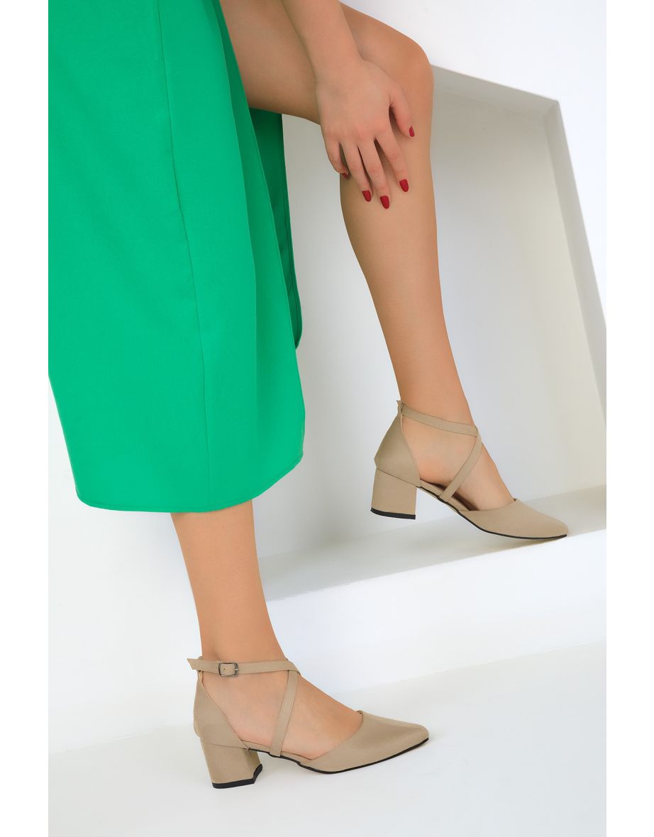 Women's Ten Suede Classic Heeled Shoes