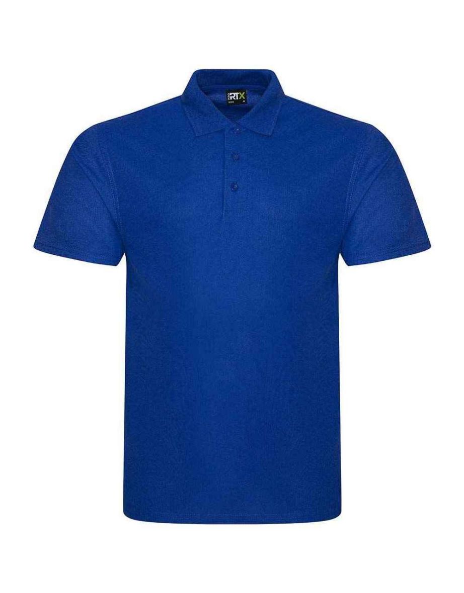 PRO RTX Mens Polyester Polo Shirt - Royal Blue