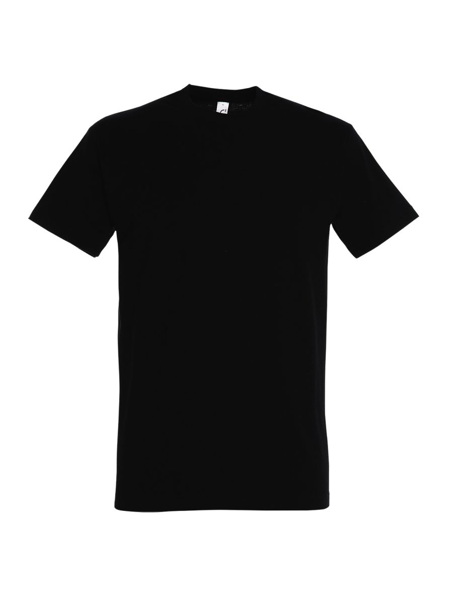 SOLS Mens Imperial Heavyweight Short Sleeve T-Shirt - Deep Black