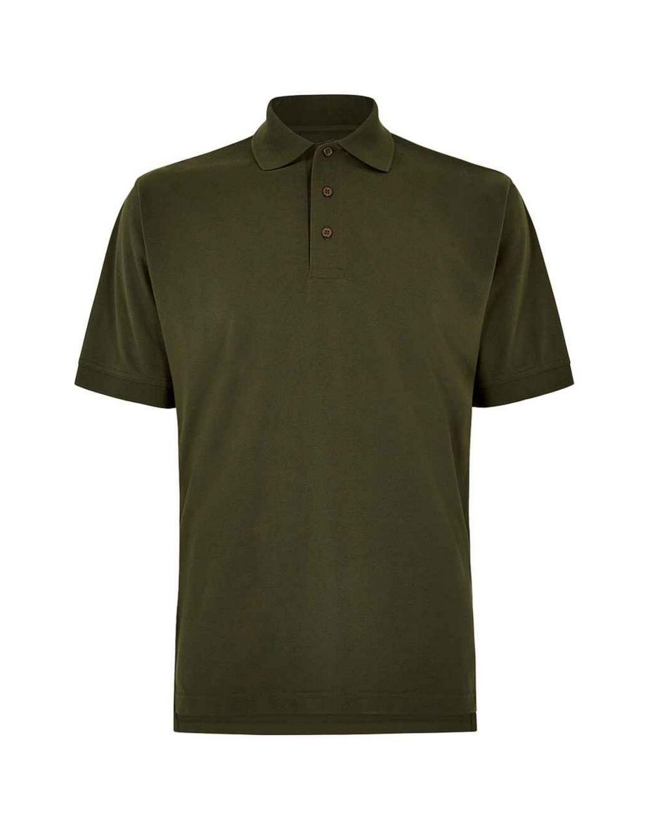 Kustom Kit Mens Klassic Piqué Polo Shirt - Army Green