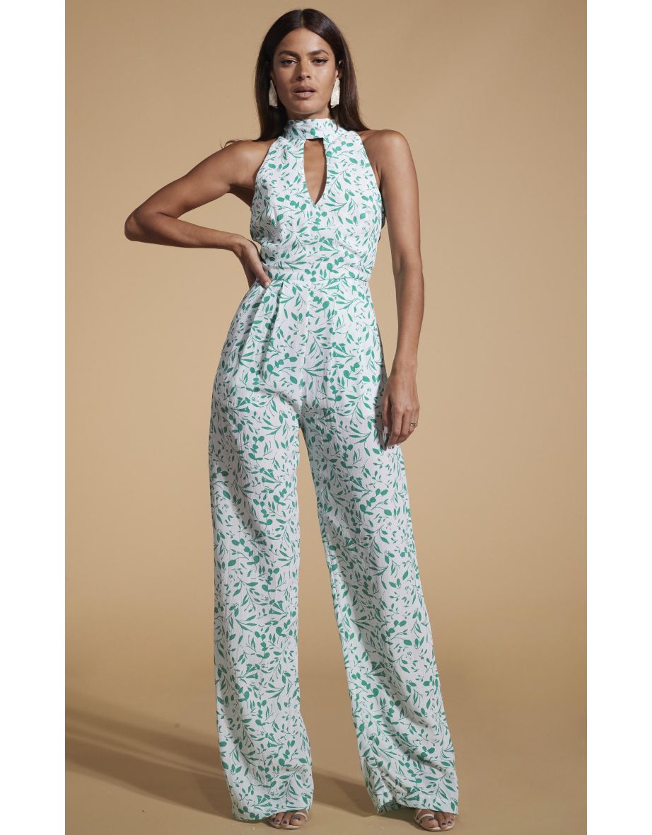 Cypress Jumpsuit In Green Leaf