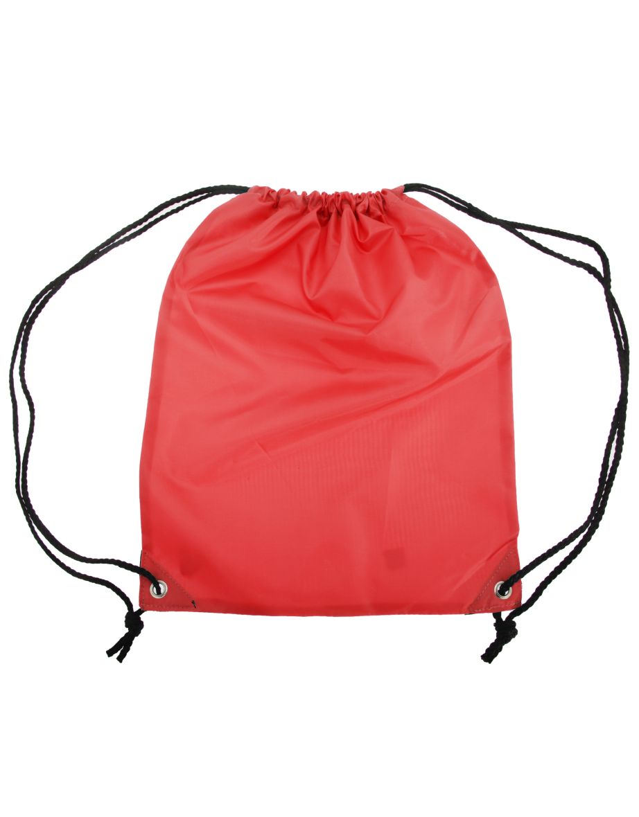Shugon Stafford Plain Drawstring Tote Bag - 13 Litres (Pack of 2) - Classic Red