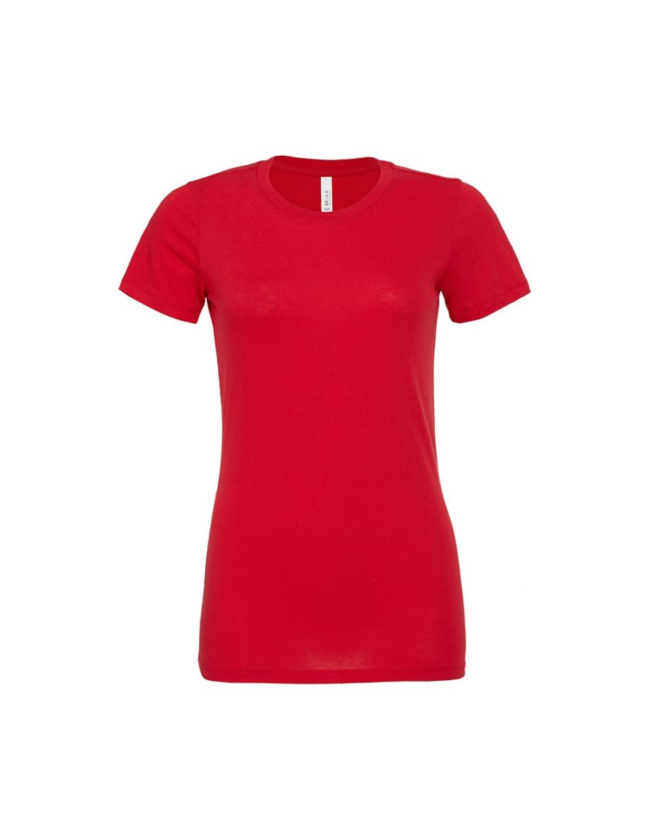 Bella + Canvas Womens/Ladies Relaxed Jersey T-Shirt - Red