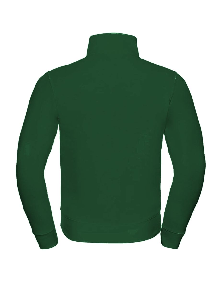Russell Mens Authentic Full Zip Jacket - Bottle Green - 2