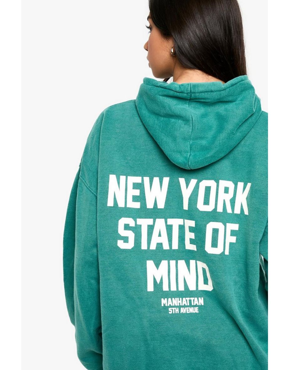 Overdye NY State Of Mind Oversized Hoodie - 3