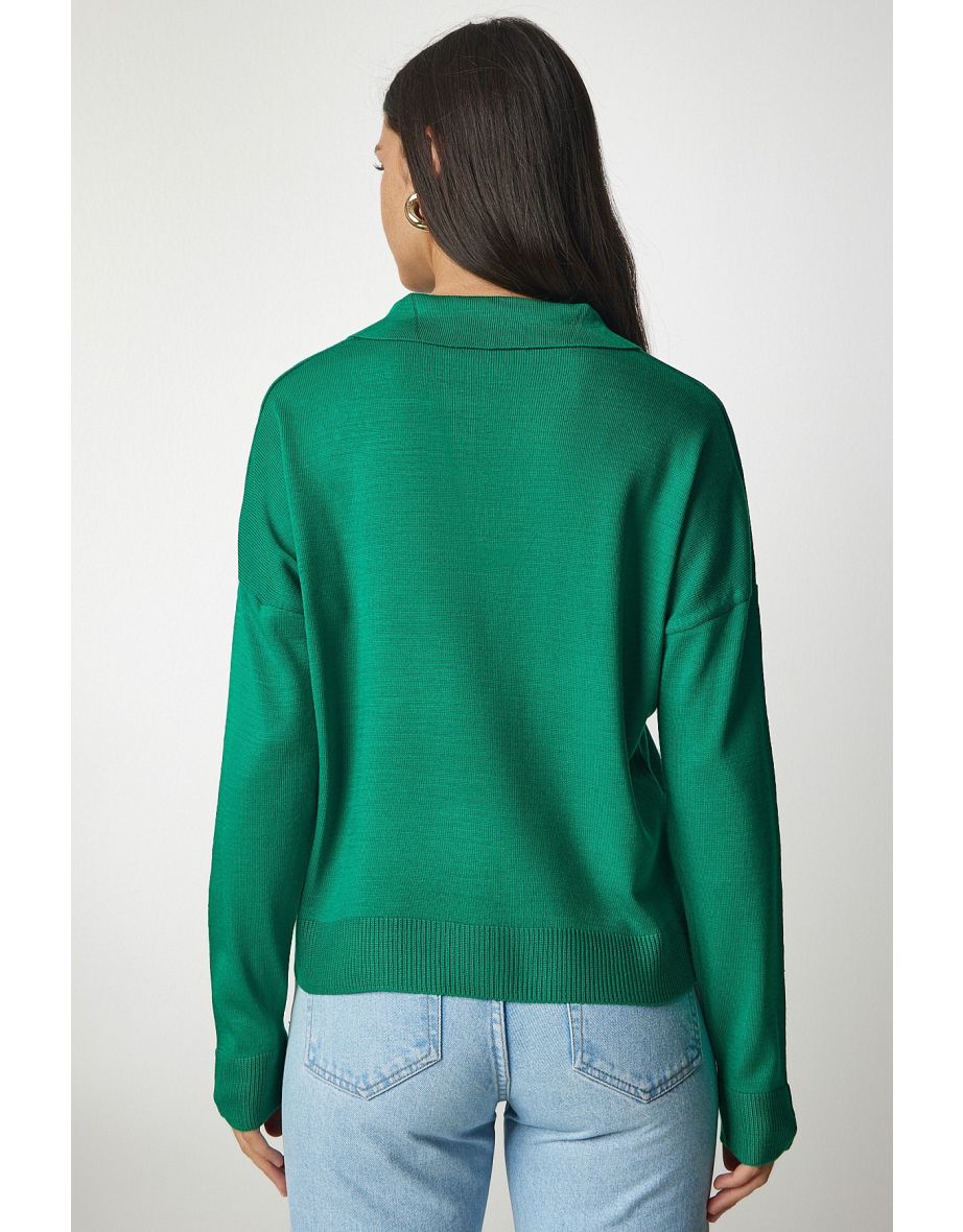Sweater - Green - Regular fit - 3