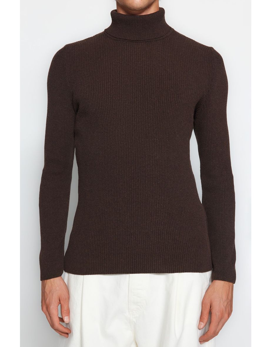 Sweater - Brown - Fitted - 7