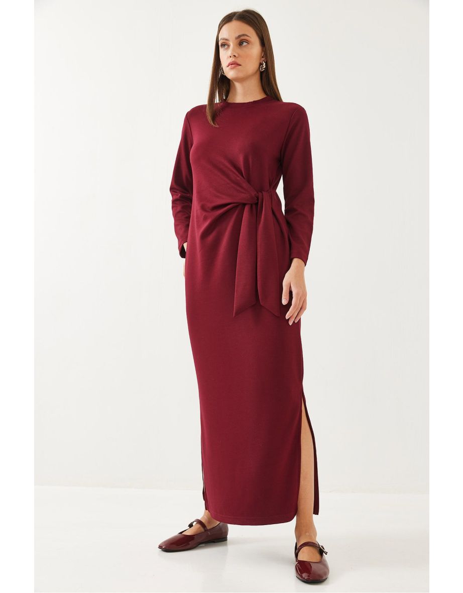 Women's Tie Detail Modal Dress